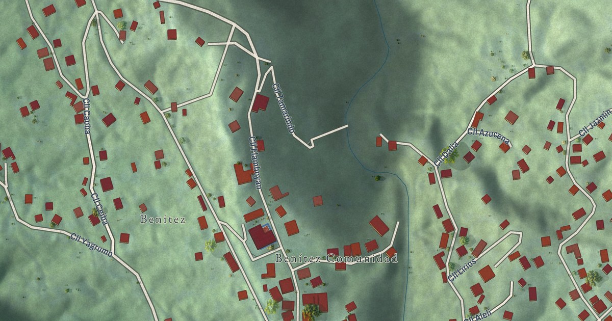 Detailed Map of Benítez, Puerto Rico