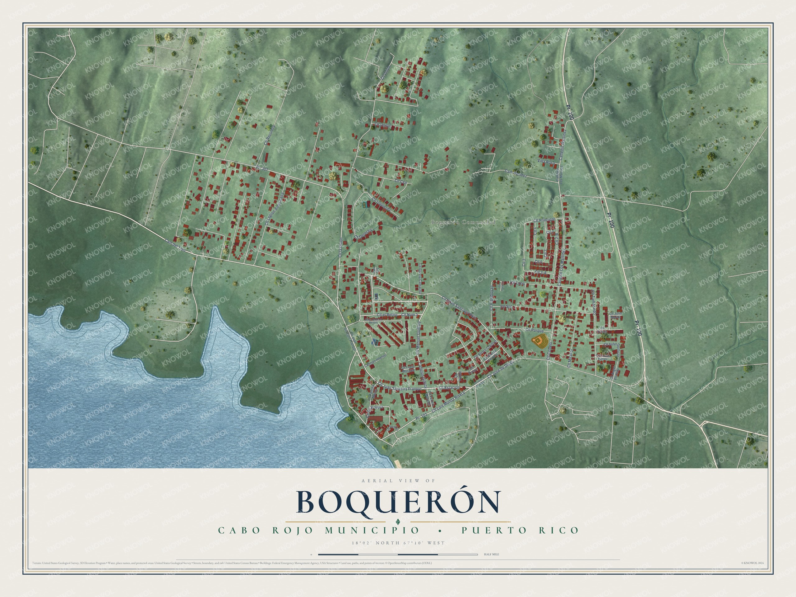 Watermarked full-map preview of Boquerón, Puerto Rico