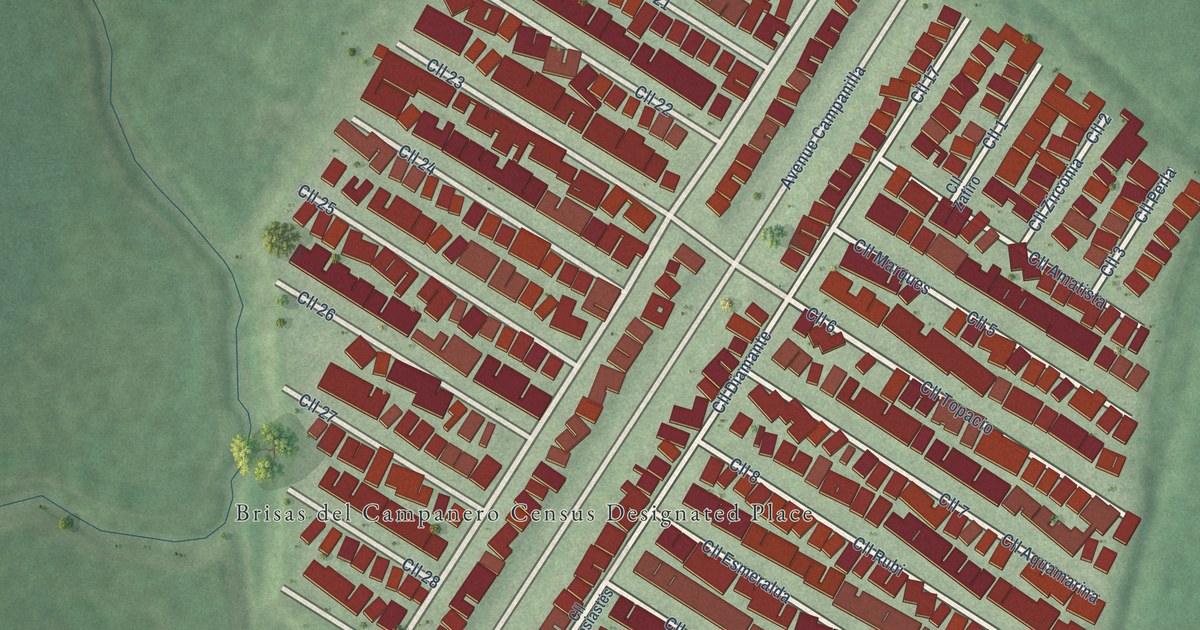 Detailed Map of Brisas del Campanero, Puerto Rico
