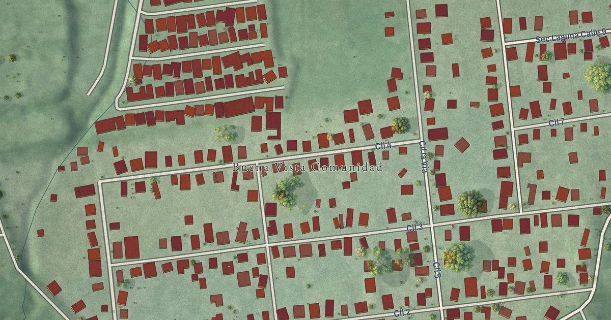 Detailed Map of Buena Vista, Humacao Municipio, Puerto Rico
