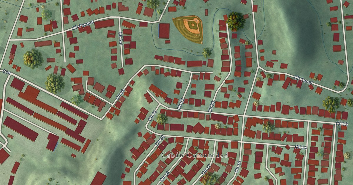 Detailed Map of Cabán, Puerto Rico