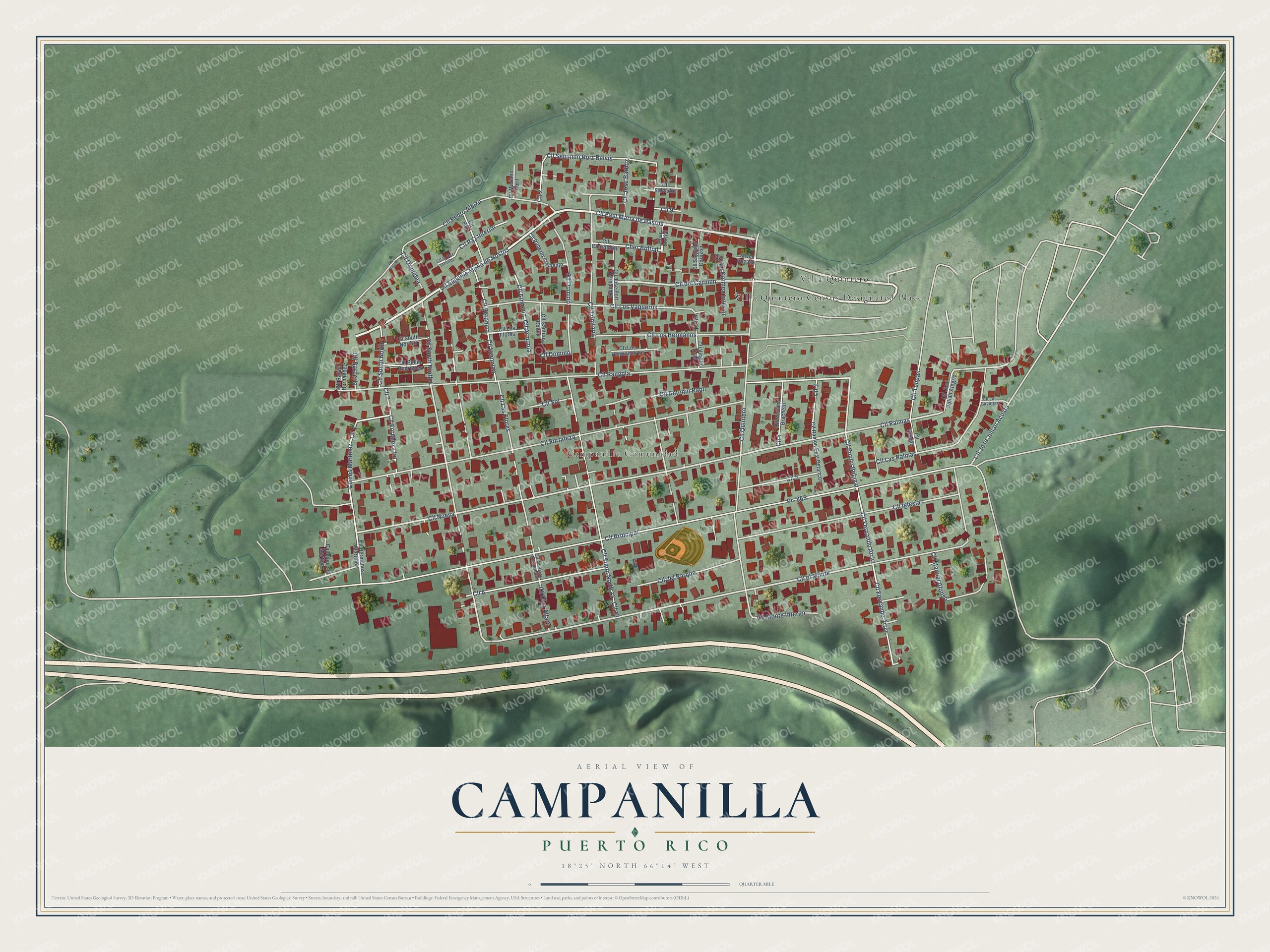 Watermarked full-map preview of Campanilla, Puerto Rico