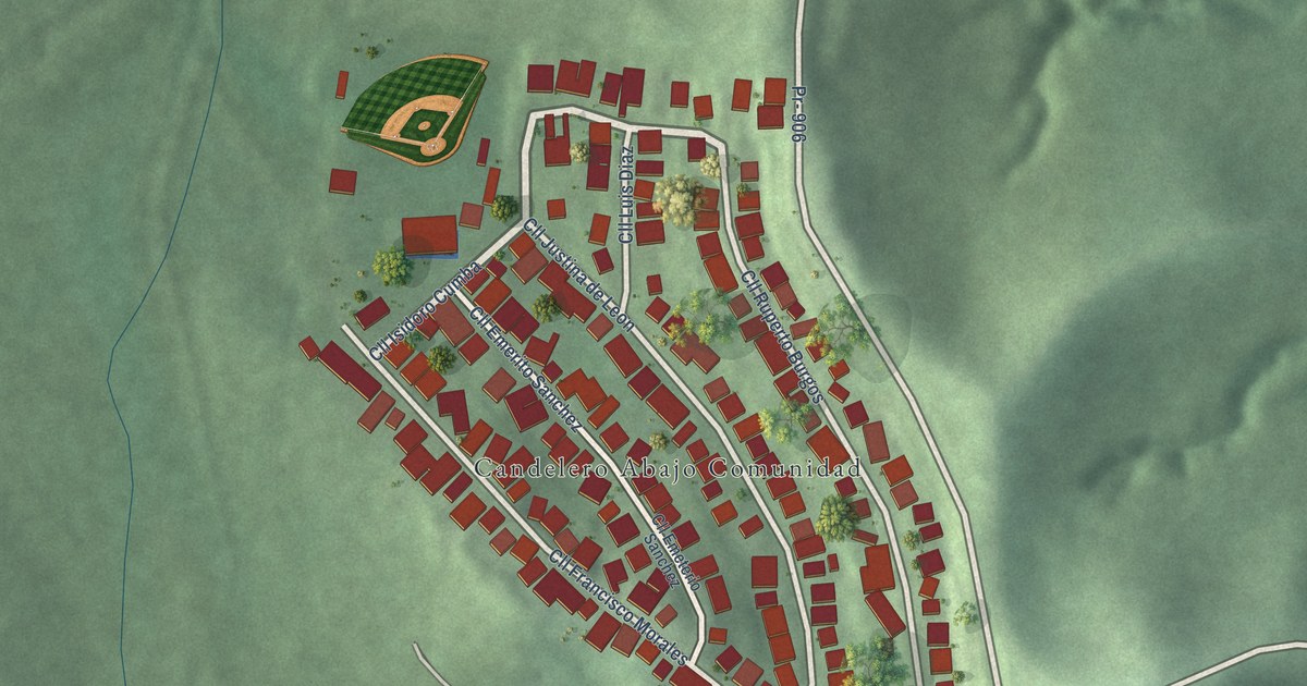 Detailed Map of Candelero Abajo, Puerto Rico