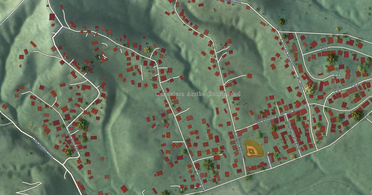Detailed Map of Candelero Arriba, Puerto Rico