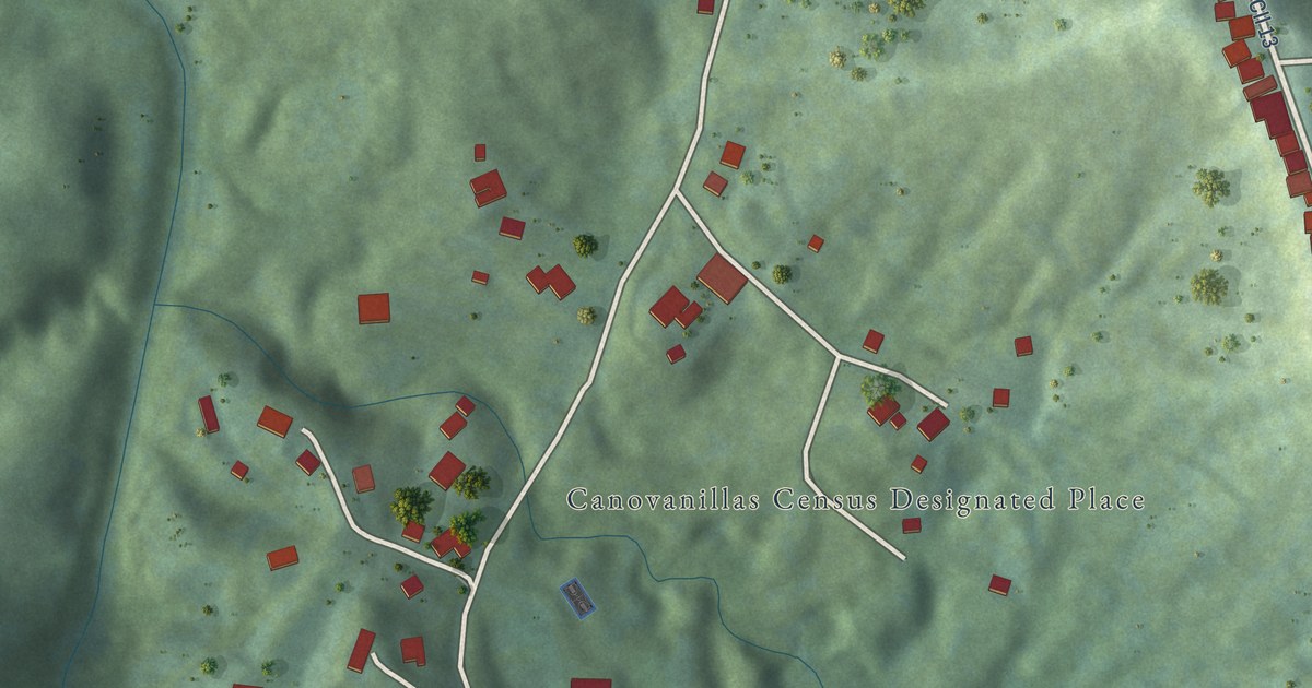 Detailed Map of Canovanillas, Puerto Rico
