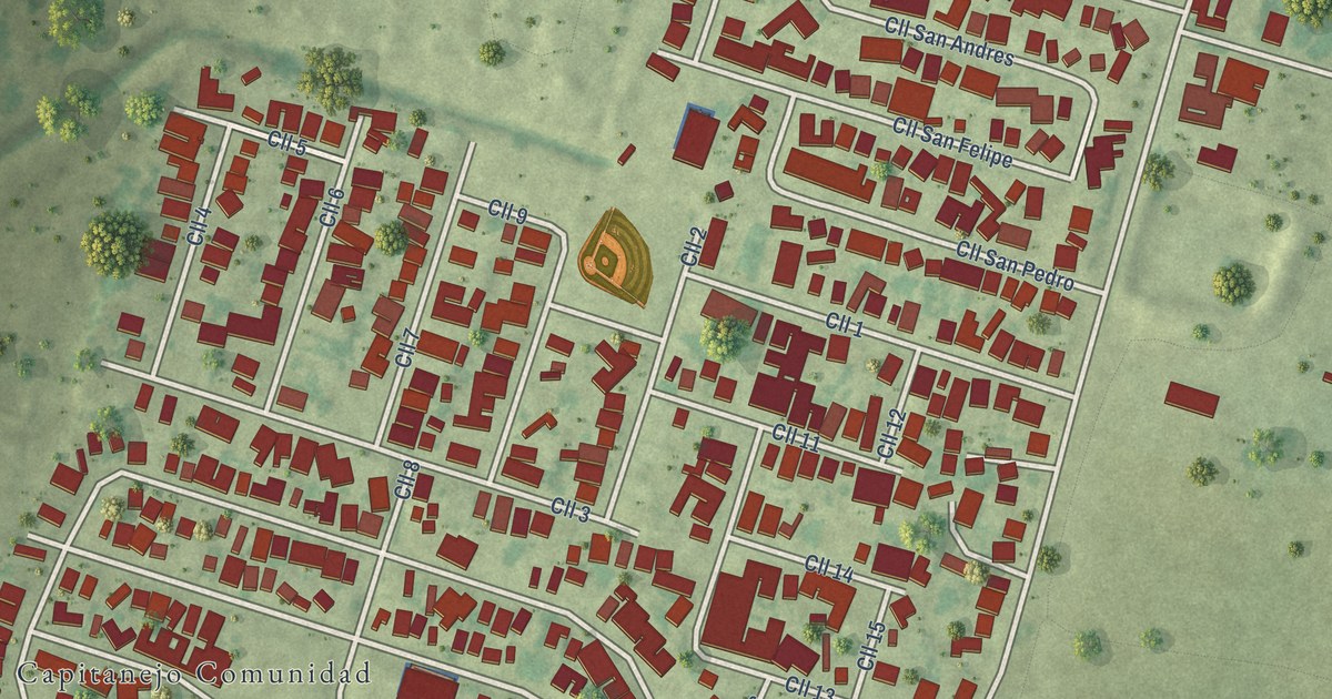 Detailed Map of Capitanejo, Puerto Rico