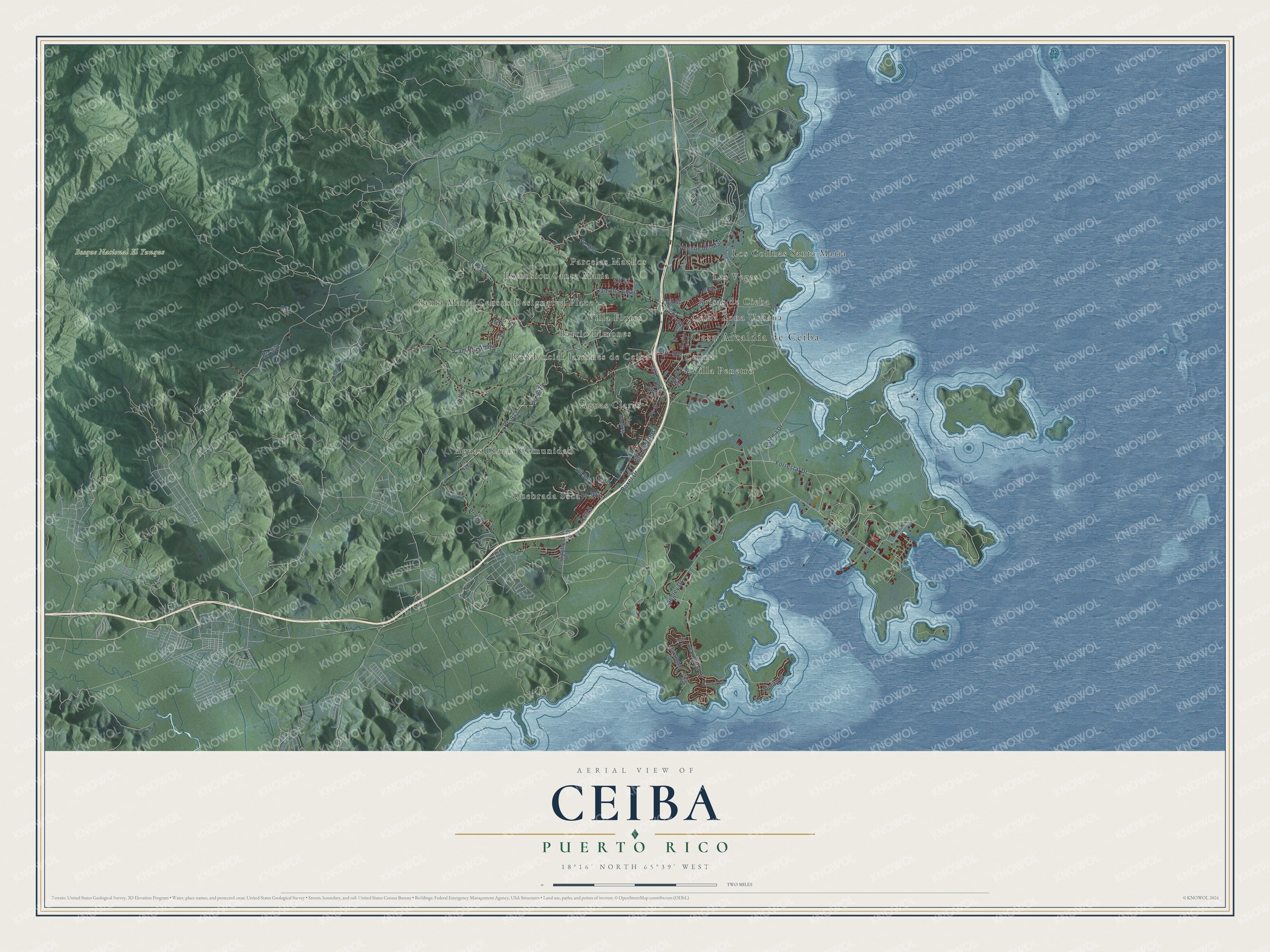 Watermarked full-map preview of Ceiba, Puerto Rico