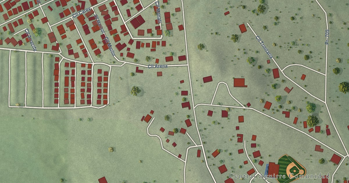 Detailed Map of Central Aguirre, Puerto Rico