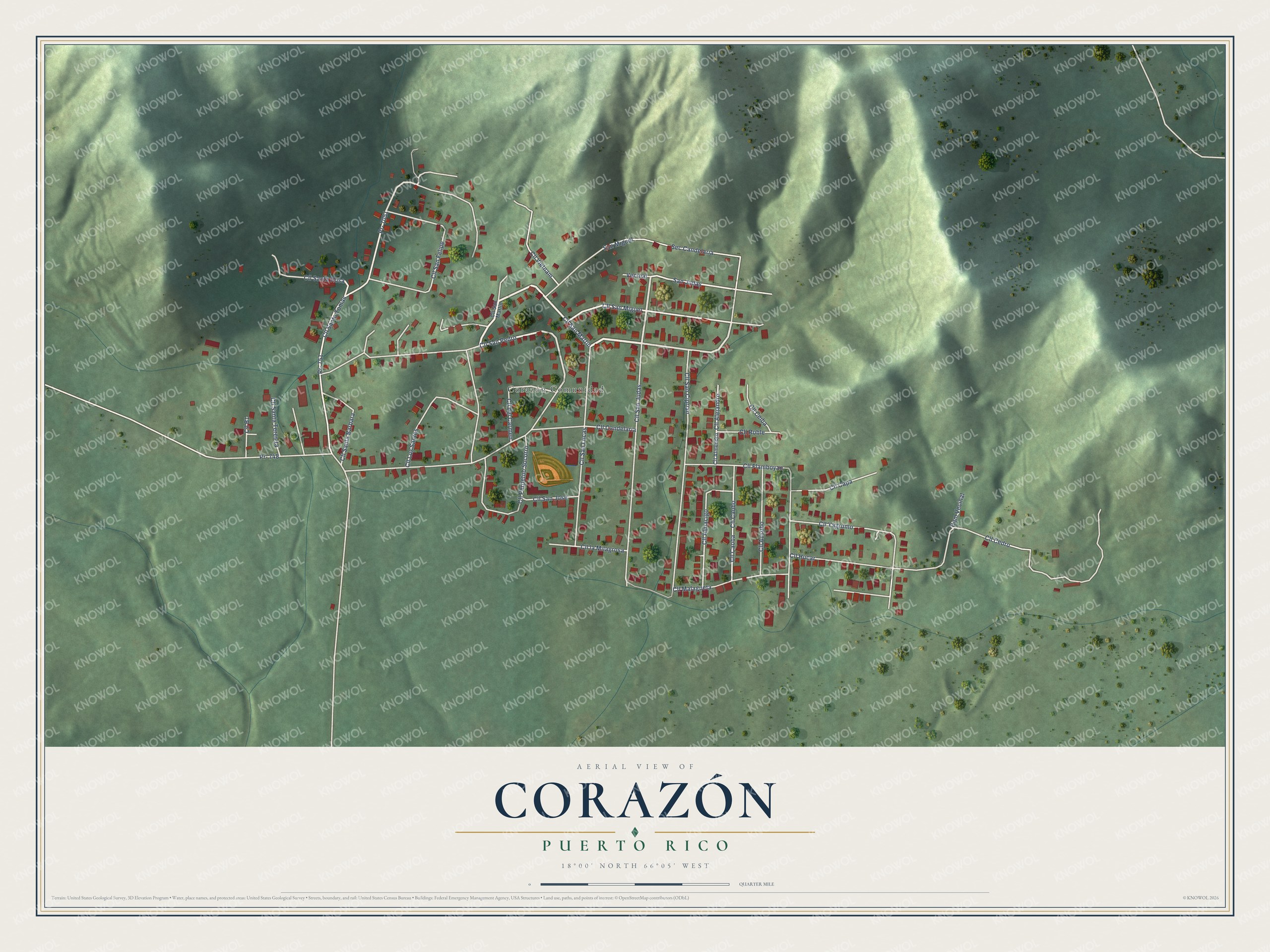Watermarked full-map preview of Corazón, Puerto Rico
