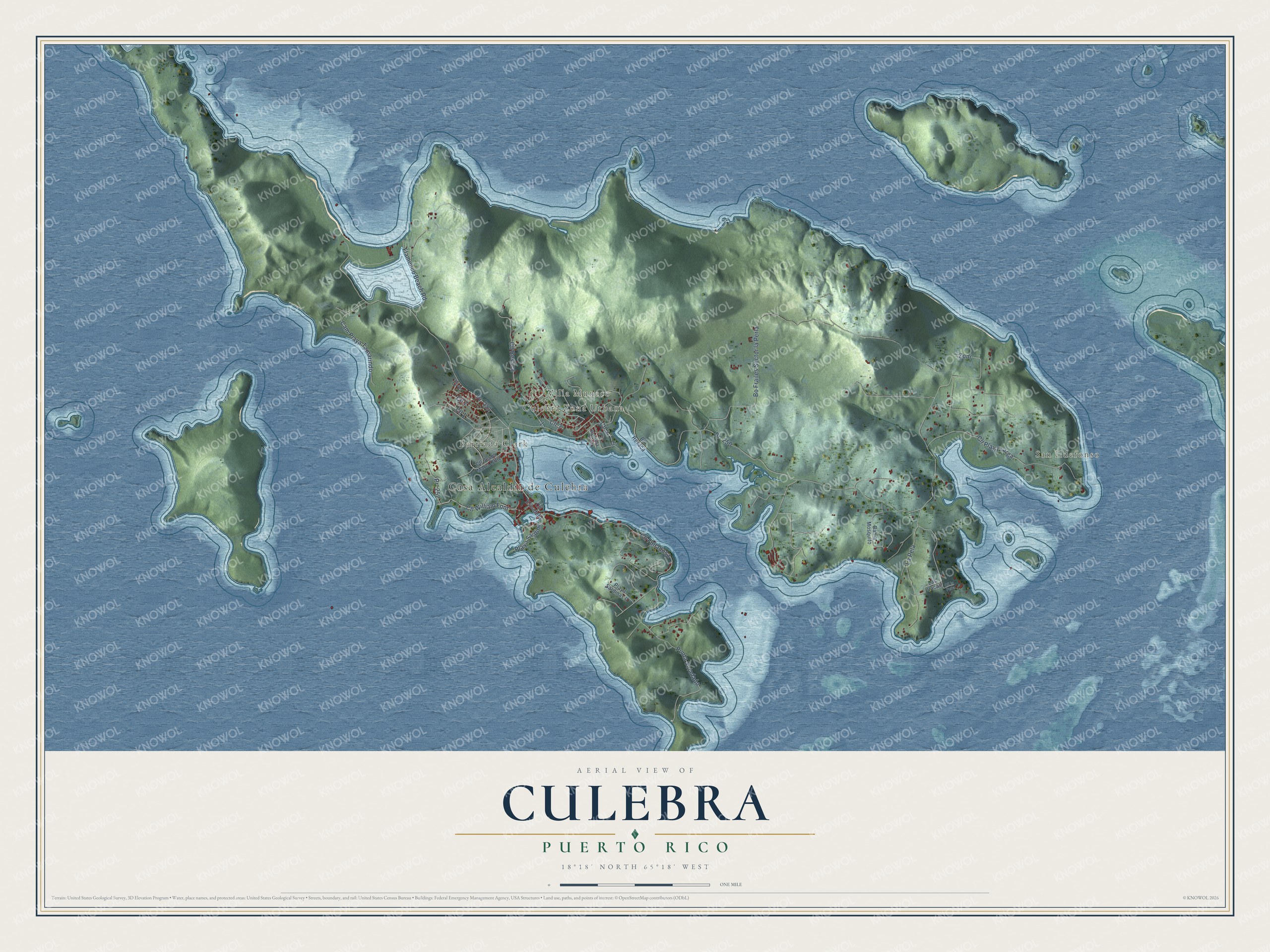 Watermarked full-map preview of Culebra, Puerto Rico