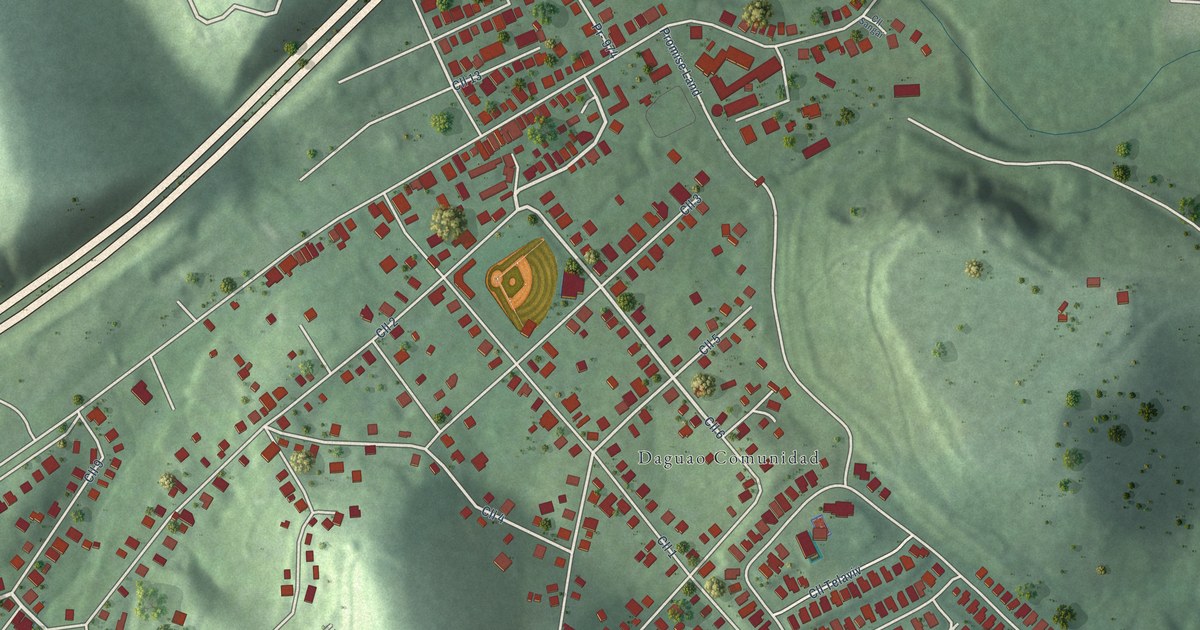 Detailed Map of Daguao, Puerto Rico