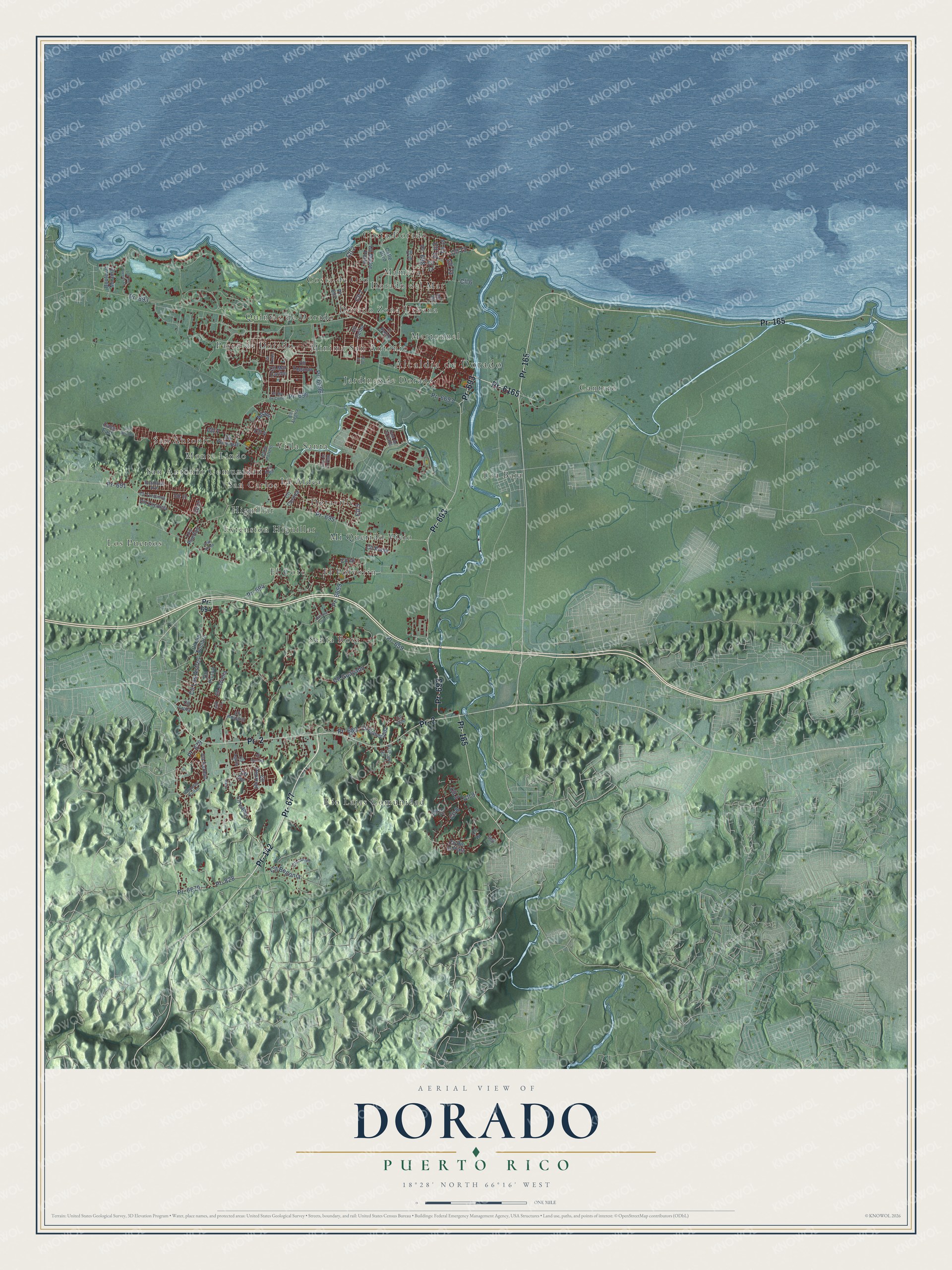 Watermarked full-map preview of Dorado, Puerto Rico