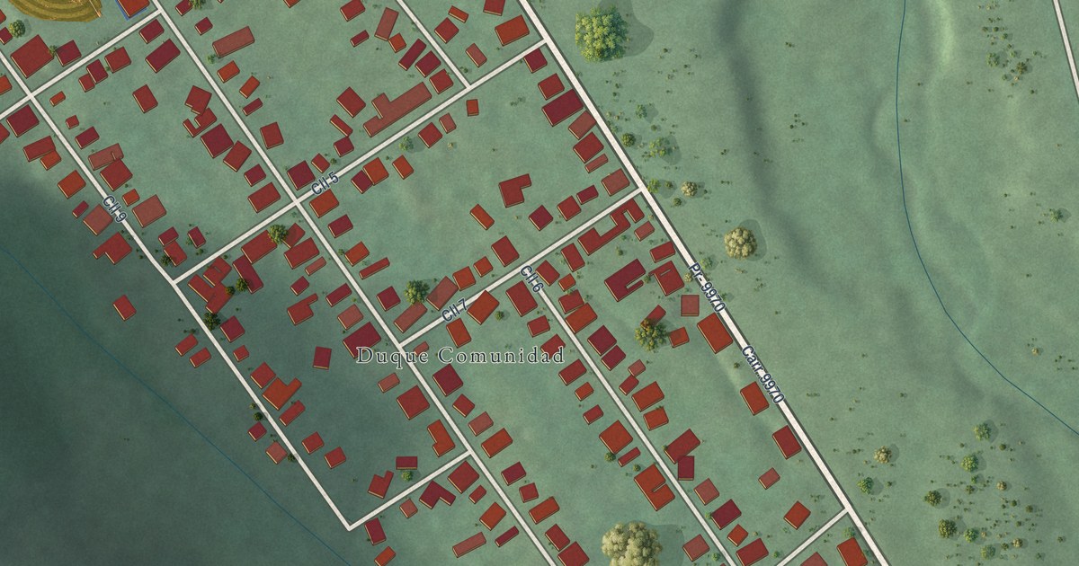 Detailed Map of Duque, Puerto Rico