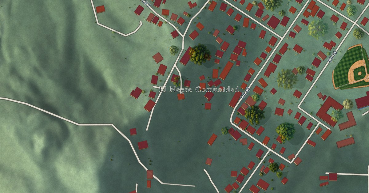 Detailed Map of El Negro, Puerto Rico