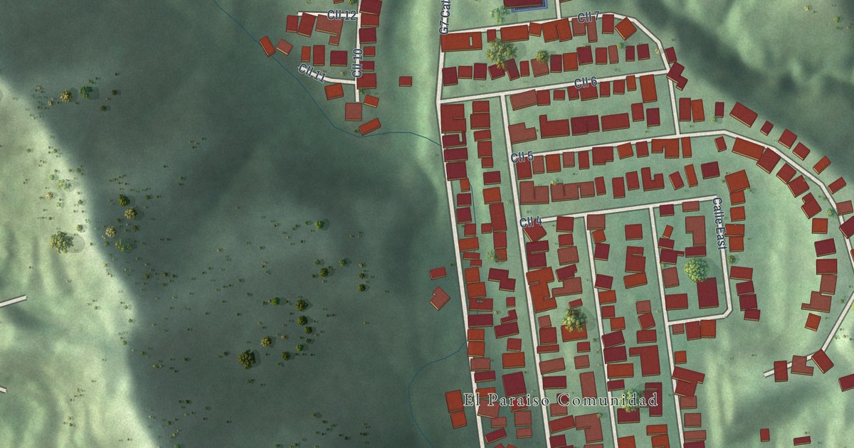 Detailed Map of El Paraiso, Puerto Rico