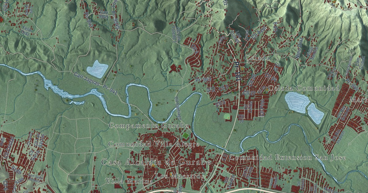 Map of Gurabo, Puerto Rico in 2026