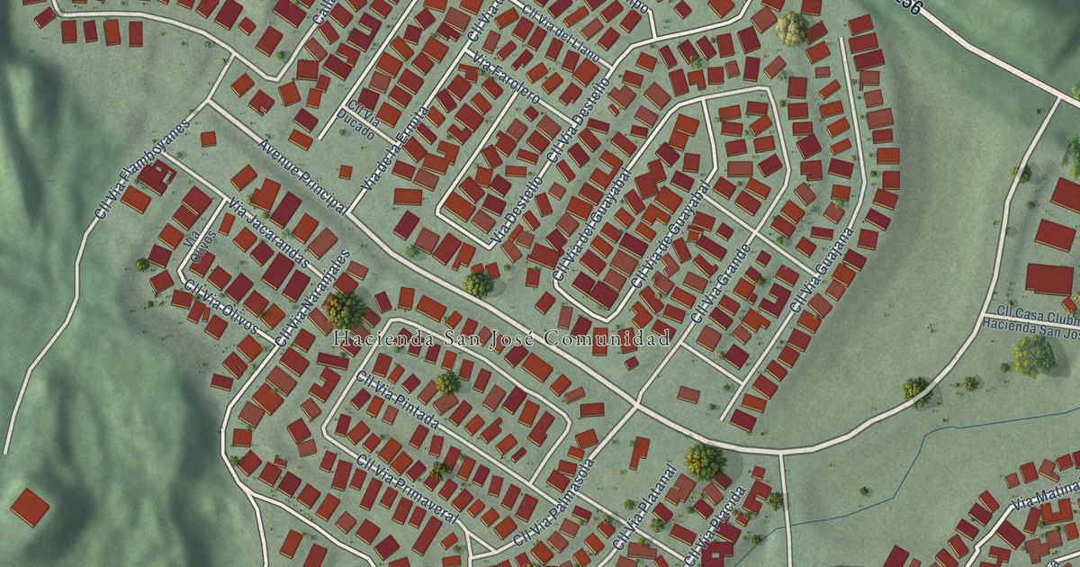 Detailed Map of Hacienda San José, Puerto Rico