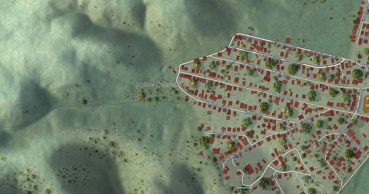 Detailed Map of Indios, Puerto Rico
