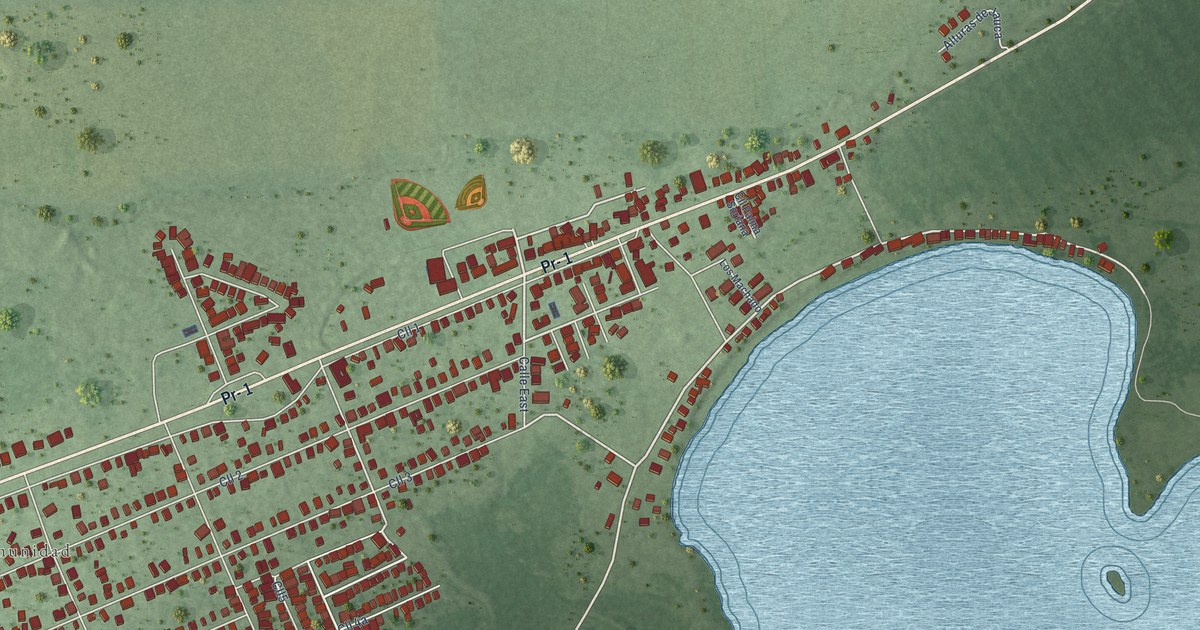 Detailed Map of Jauca, Puerto Rico