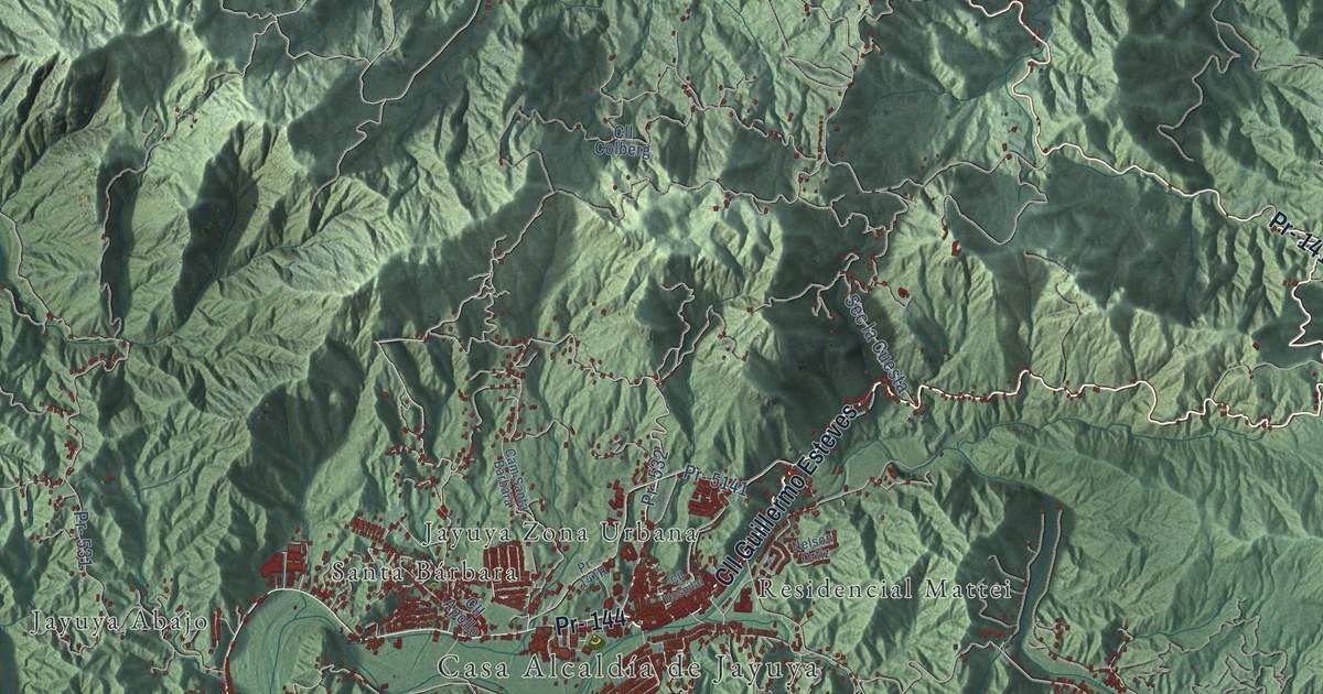 Map of Jayuya, Puerto Rico in 2026
