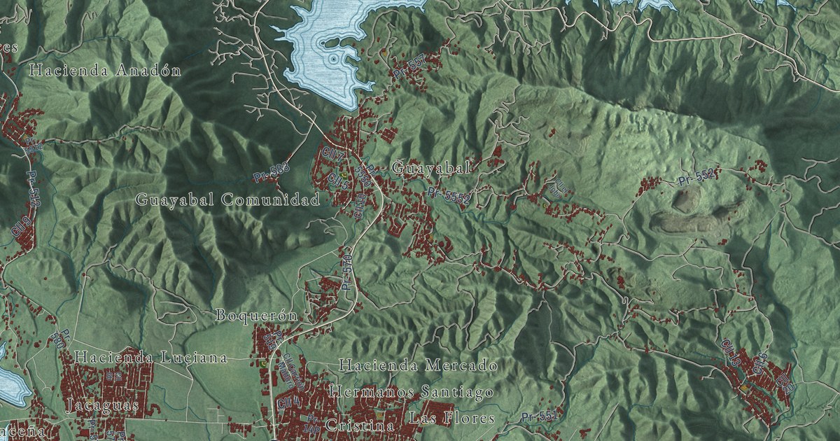 Map of Juana Díaz, Puerto Rico in 2026