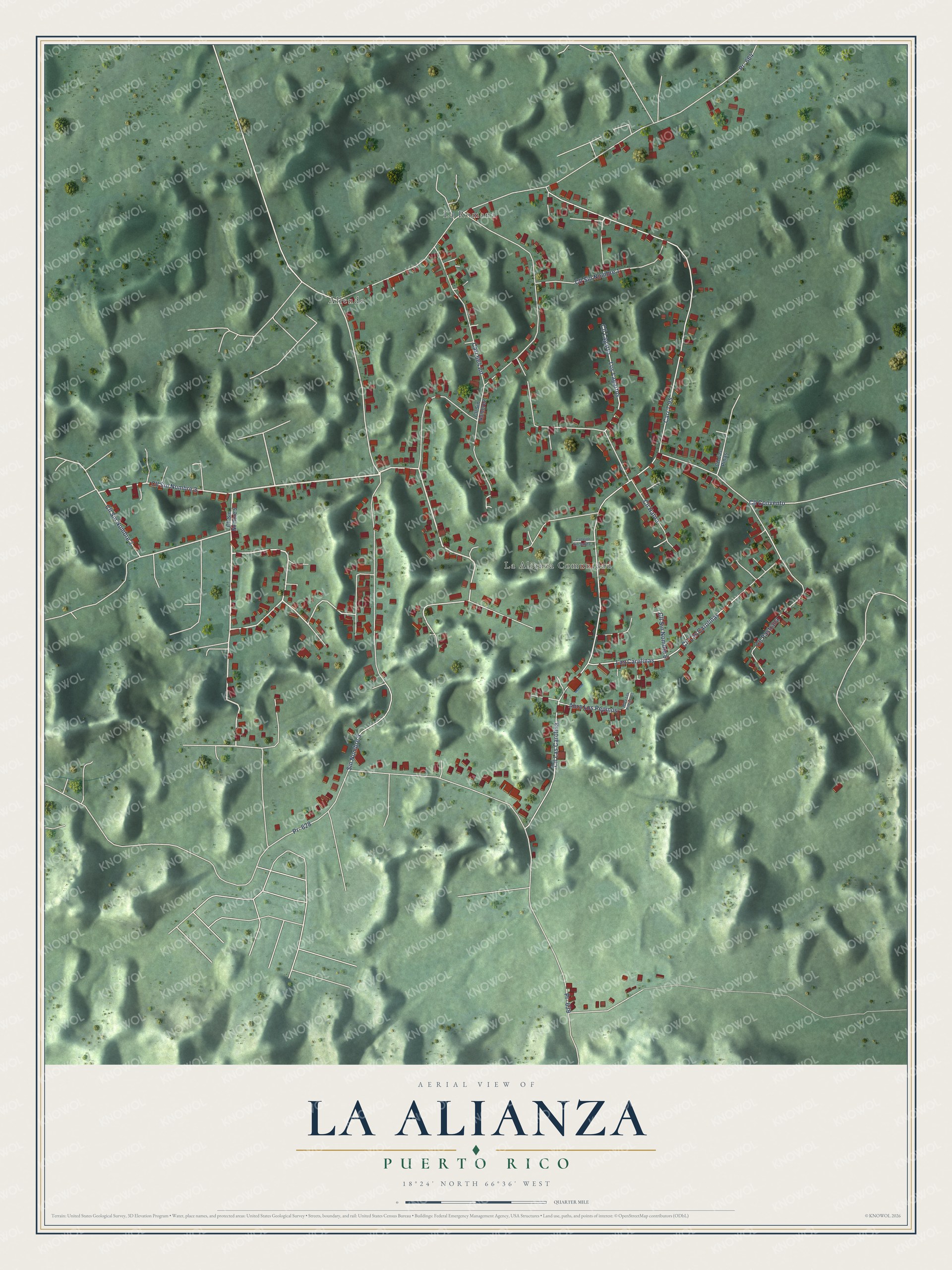 Watermarked full-map preview of La Alianza, Puerto Rico