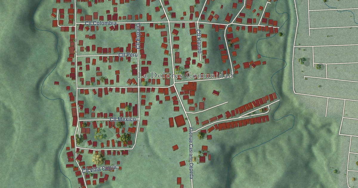 Detailed Map of La Dolores, Puerto Rico