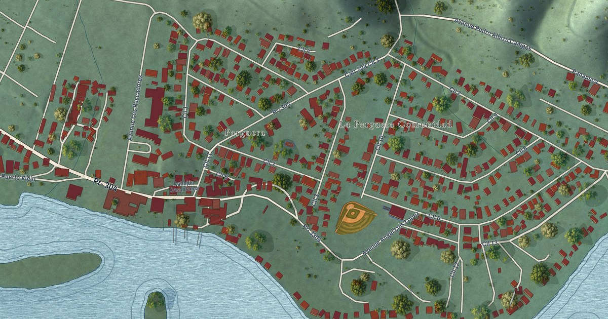 Detailed Map of La Parguera, Puerto Rico