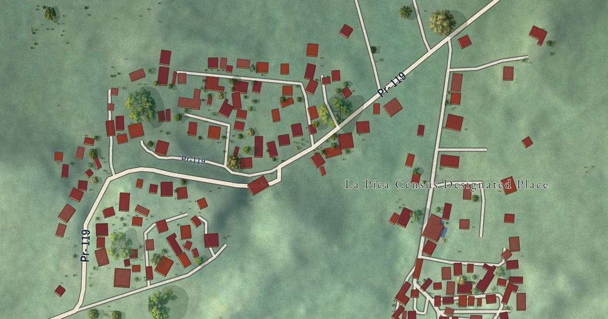 Detailed Map of La Pica, Puerto Rico