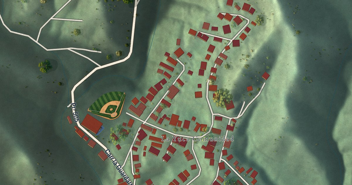 Detailed Map of La Yuca, Puerto Rico
