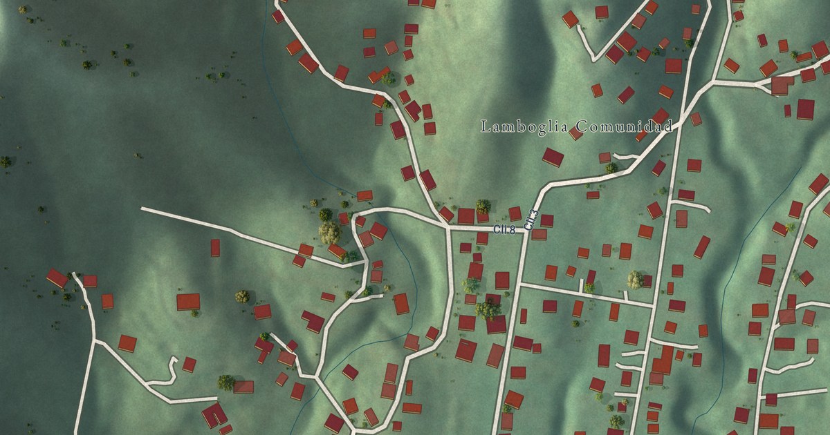 Detailed Map of Lamboglia, Puerto Rico