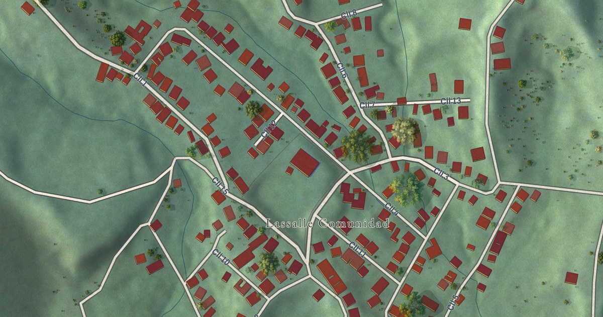Detailed Map of Lassalle, Puerto Rico