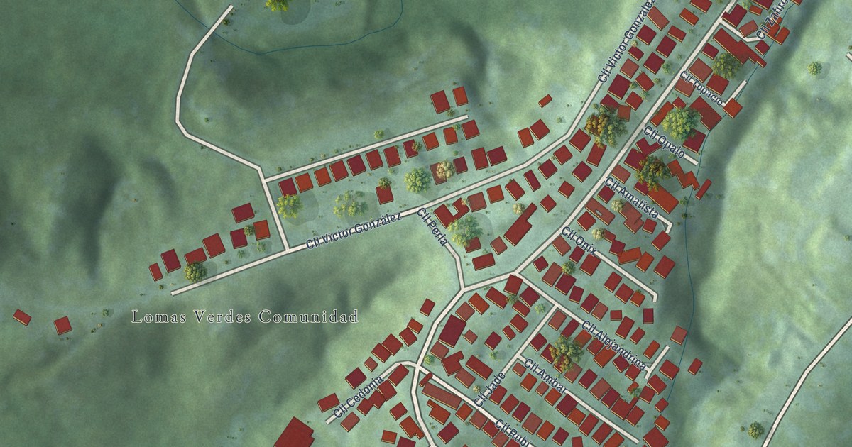 Detailed Map of Lomas Verdes, Puerto Rico