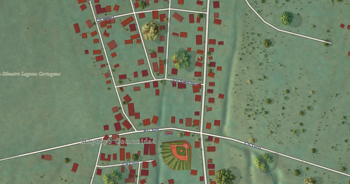 Detailed Map of Maguayo, Puerto Rico