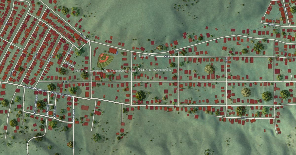 Detailed Map of María Antonia, Puerto Rico