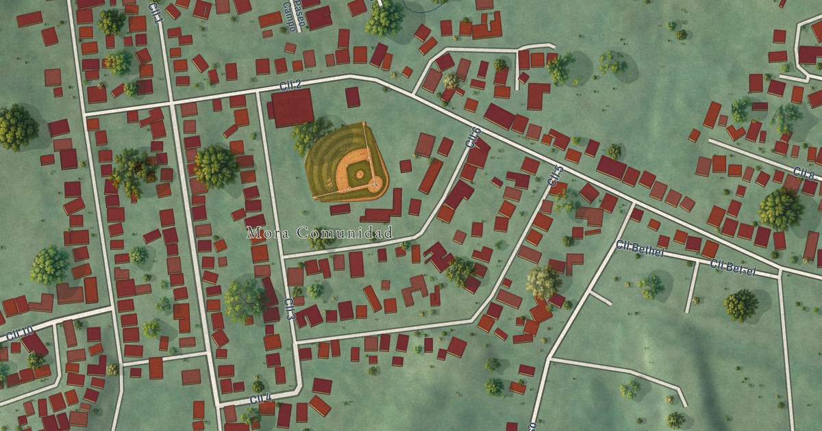 Detailed Map of Mora, Puerto Rico