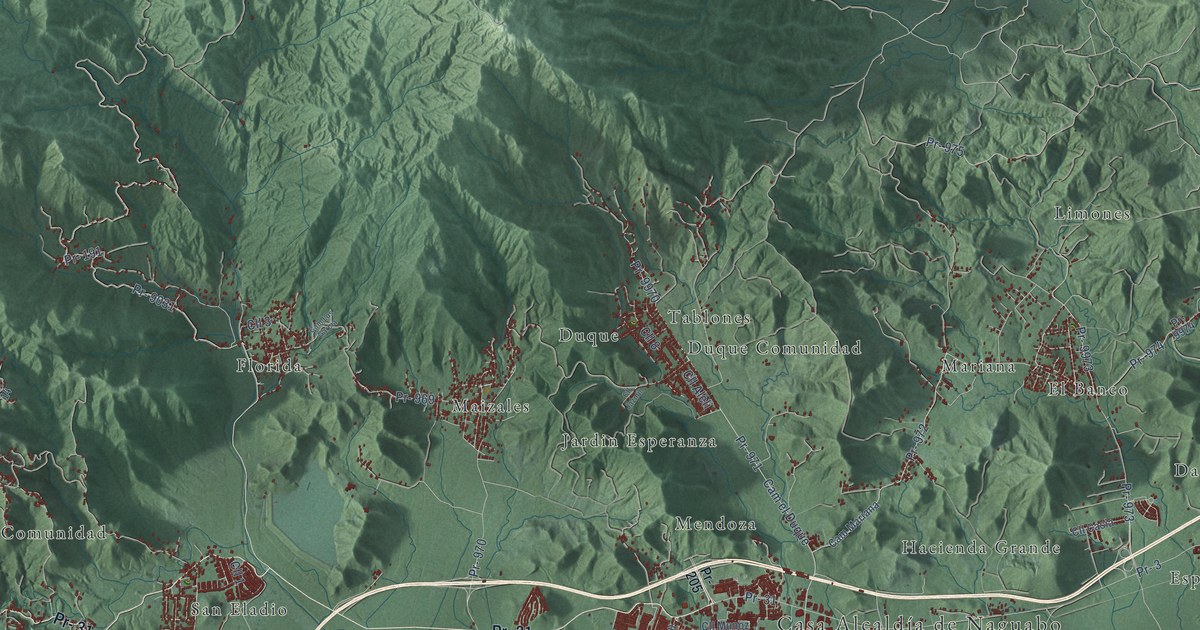 Map of Naguabo, Puerto Rico in 2026