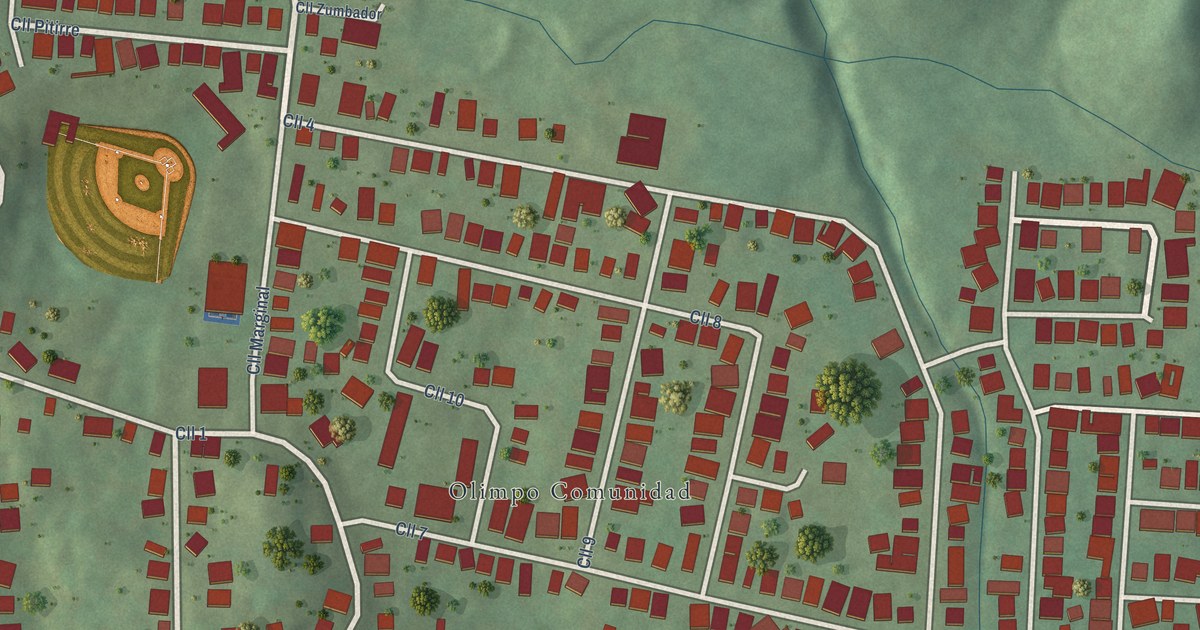 Detailed Map of Olimpo, Puerto Rico