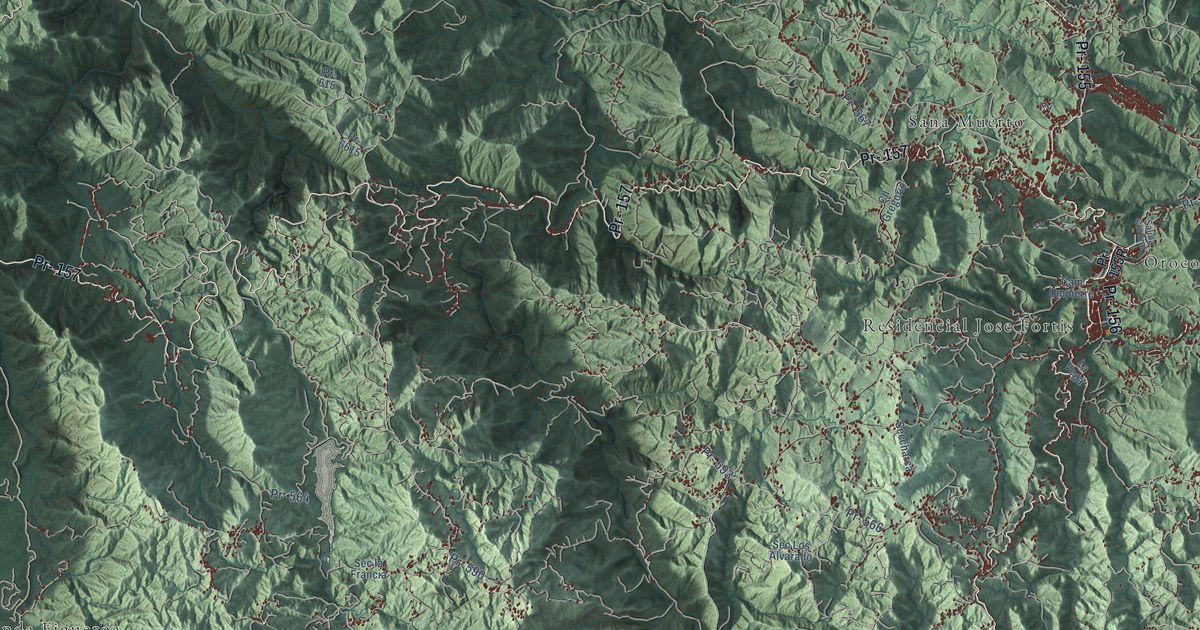 Map of Orocovis, Puerto Rico in 2026