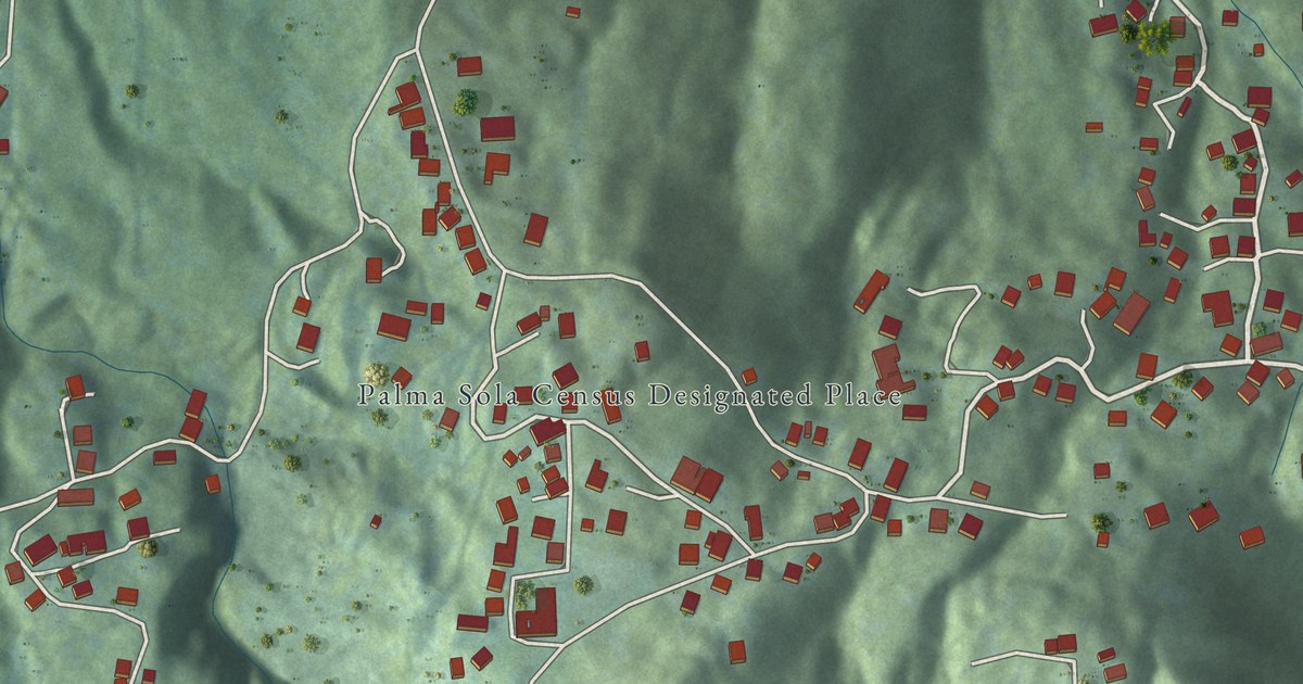 Detailed Map of Palma Sola, Puerto Rico