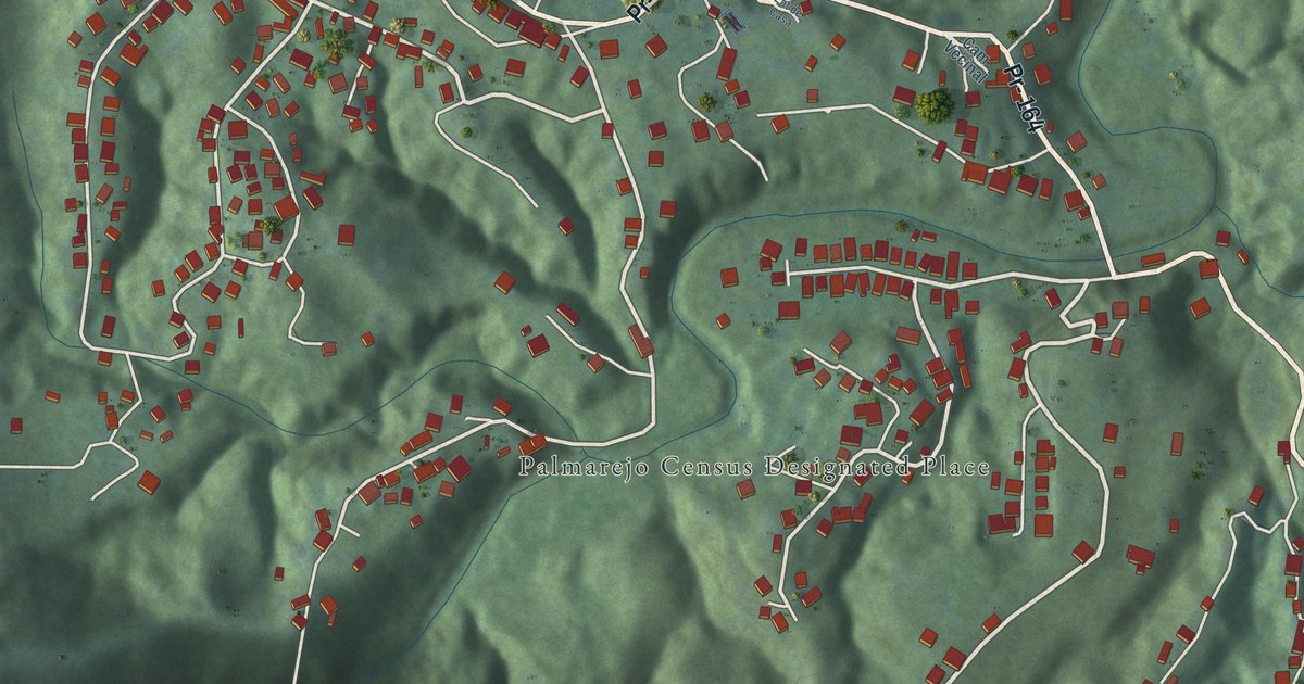 Detailed Map of Palmarejo, Puerto Rico