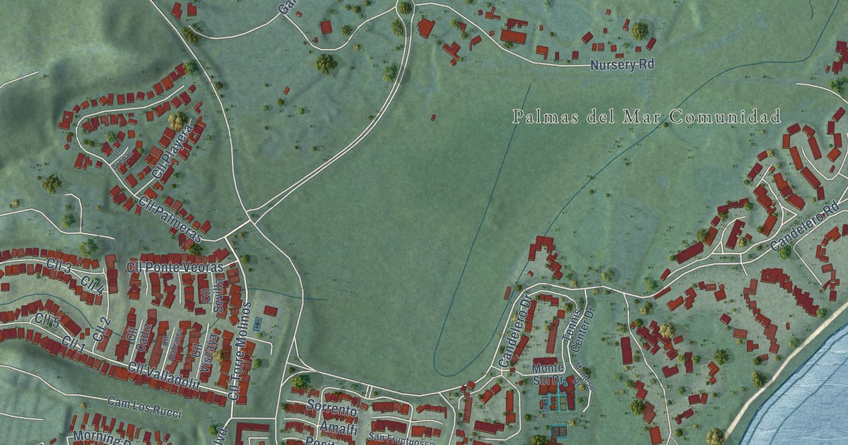 Detailed Map of Palmas del Mar, Puerto Rico