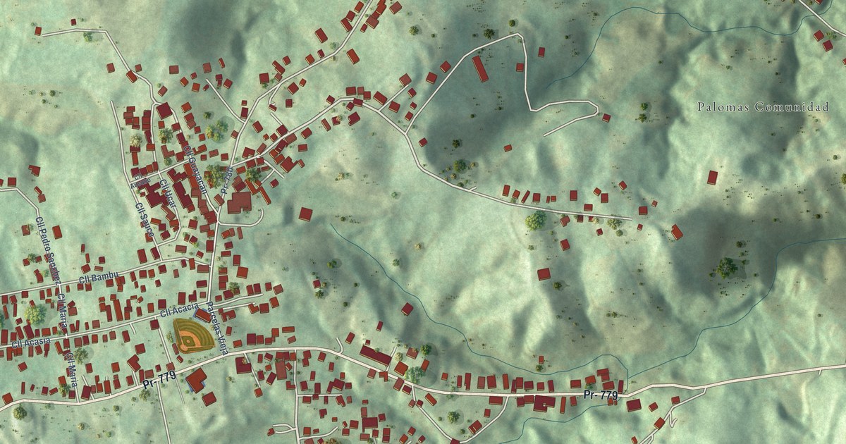 Map of Palomas, Comerío Municipio, Puerto Rico in 2026