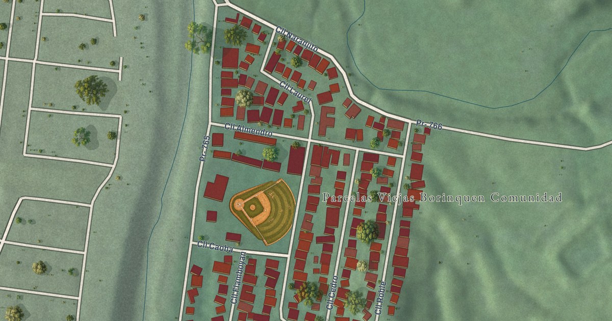 Detailed Map of Parcelas Viejas Borinquen, Puerto Rico