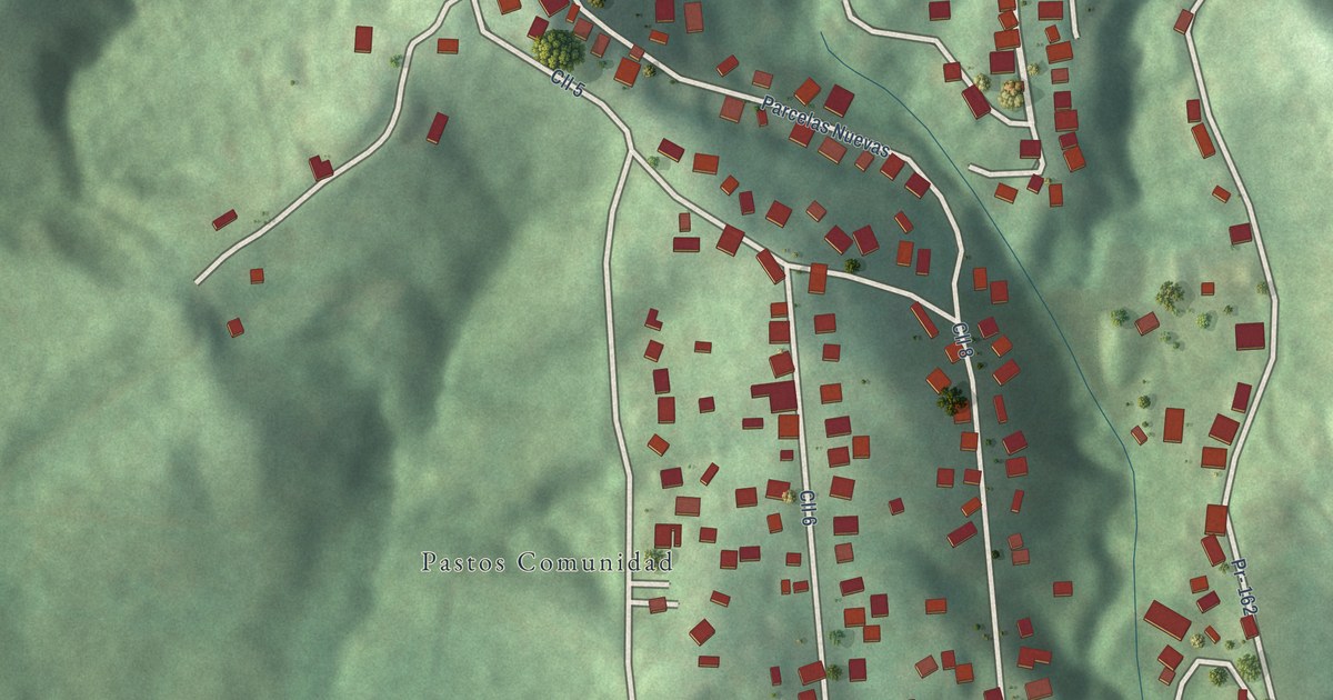 Detailed Map of Pastos, Puerto Rico