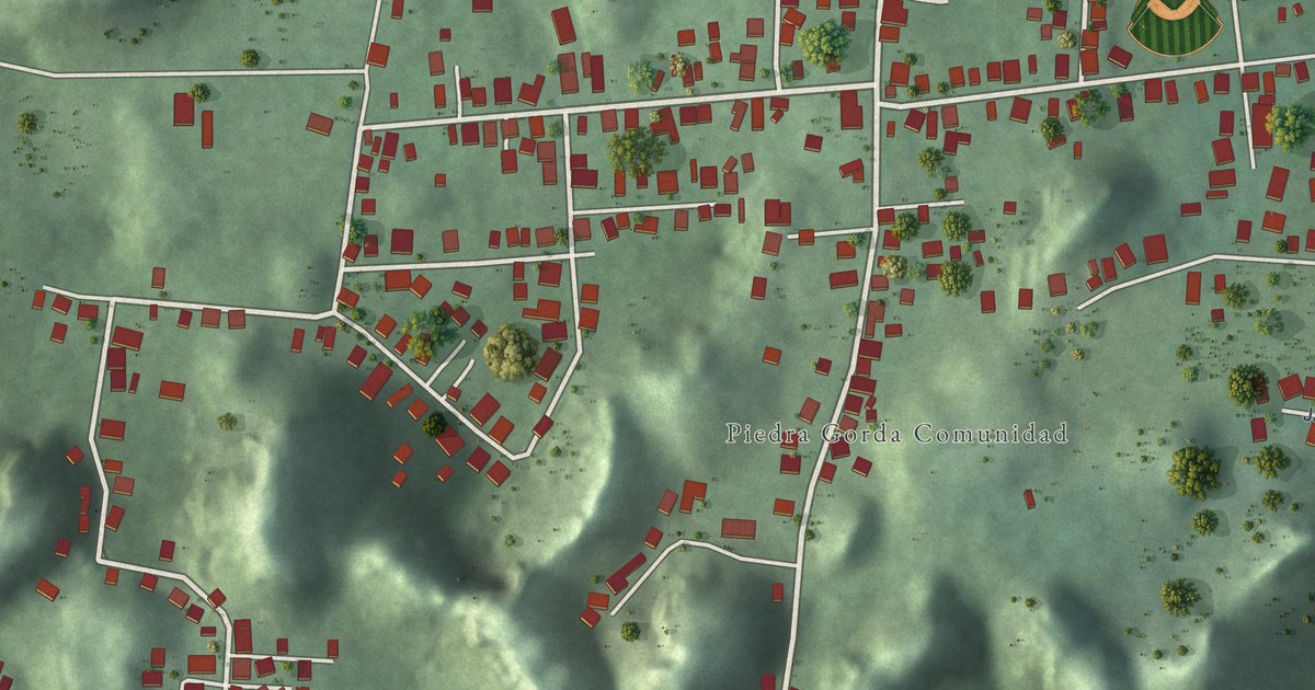 Detailed Map of Piedra Gorda, Puerto Rico