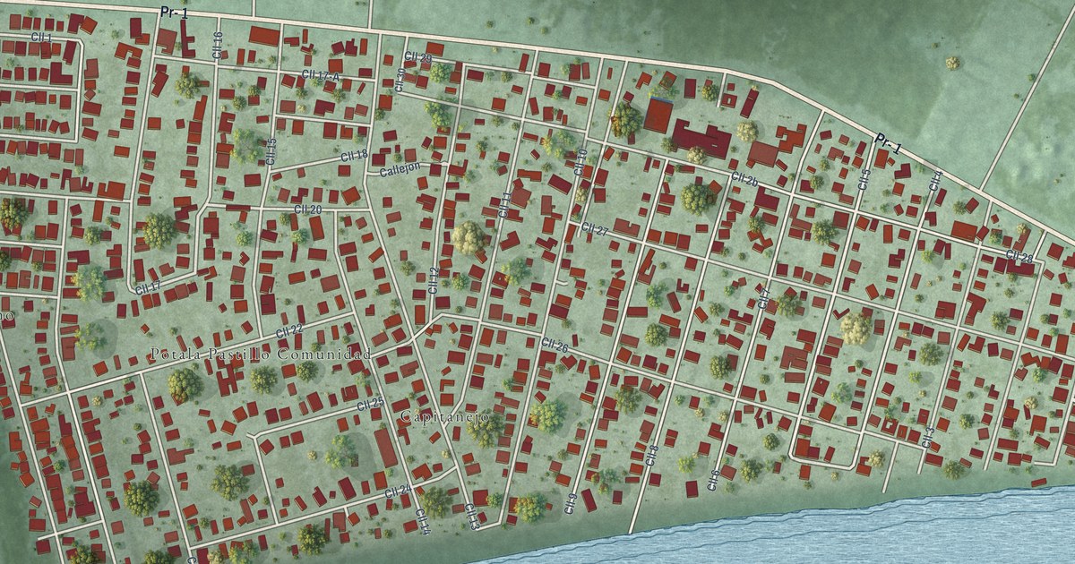 Detailed Map of Potala Pastillo, Puerto Rico