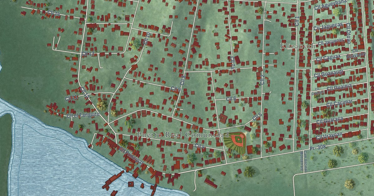 Detailed Map of Puerto Real, Puerto Rico