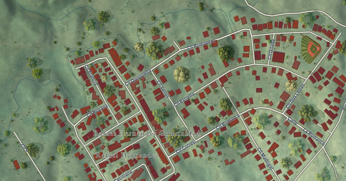 Detailed Map of Rafael Hernández, Puerto Rico