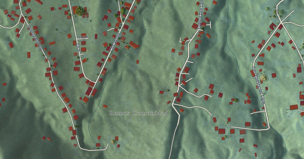Detailed Map of Ramos, Puerto Rico